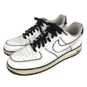 NIKE Air Force 1 07 Shoes (2010) Men's Sz 11.5 White Black Tuxedo 35122-128